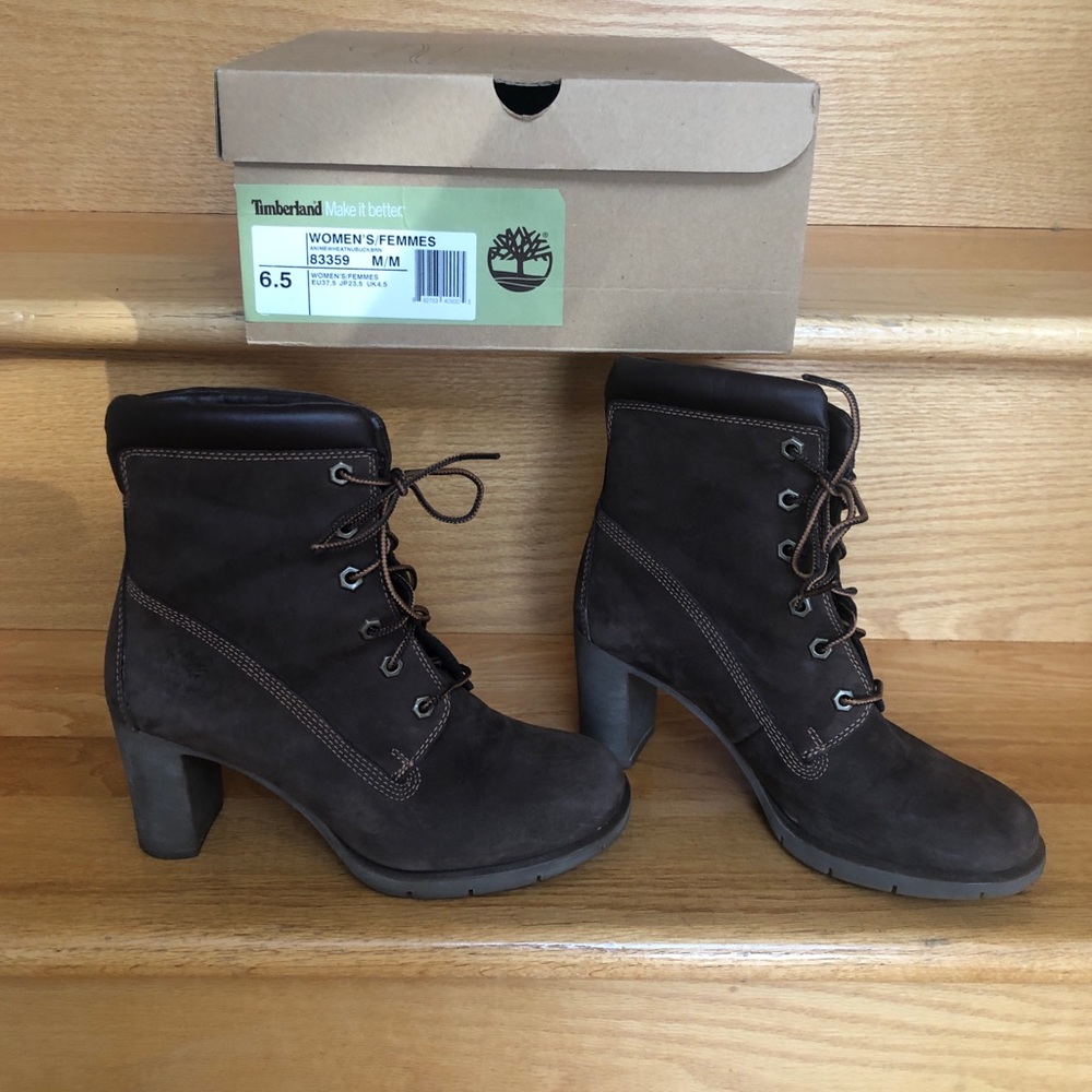 Timberlands female style wheat nubuck